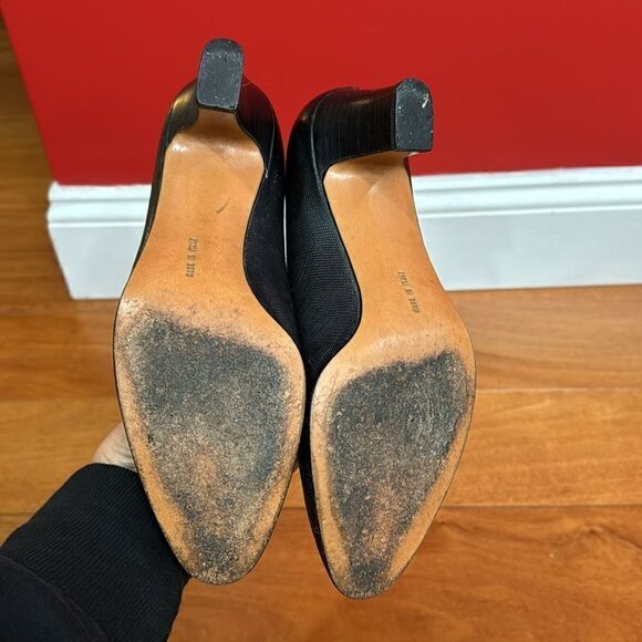 Salvatore Ferragamo Women's Black D'Orsay 2.5 Heels Sz 7.5B - Picture 6 of 9